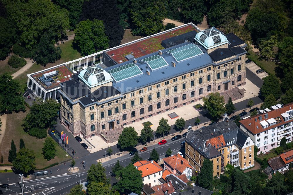 Braunschweig von oben - Museums- Gebäude- Ensemble Herzog Anton Ulrich-Museum in Braunschweig im Bundesland Niedersachsen