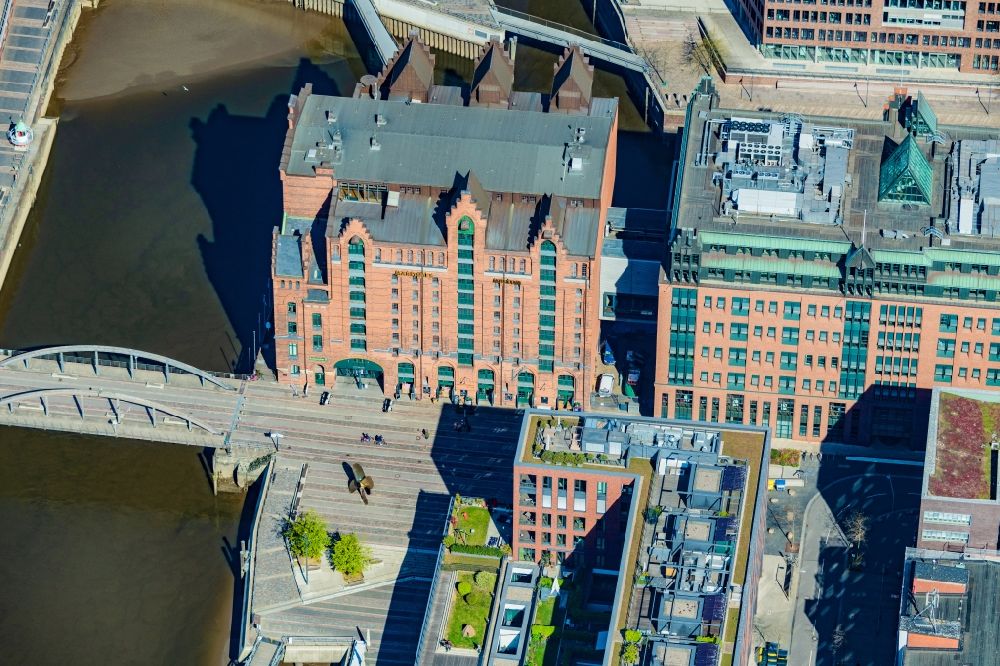 Luftaufnahme Hamburg - Museums- Gebäude- Ensemble Internationales Maritimes Museum in Hamburg, Deutschland