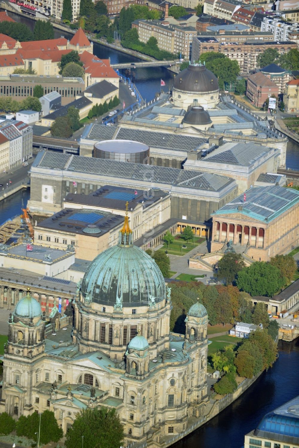 Luftaufnahme Berlin - Museumsinsel in Berlin - Mitte