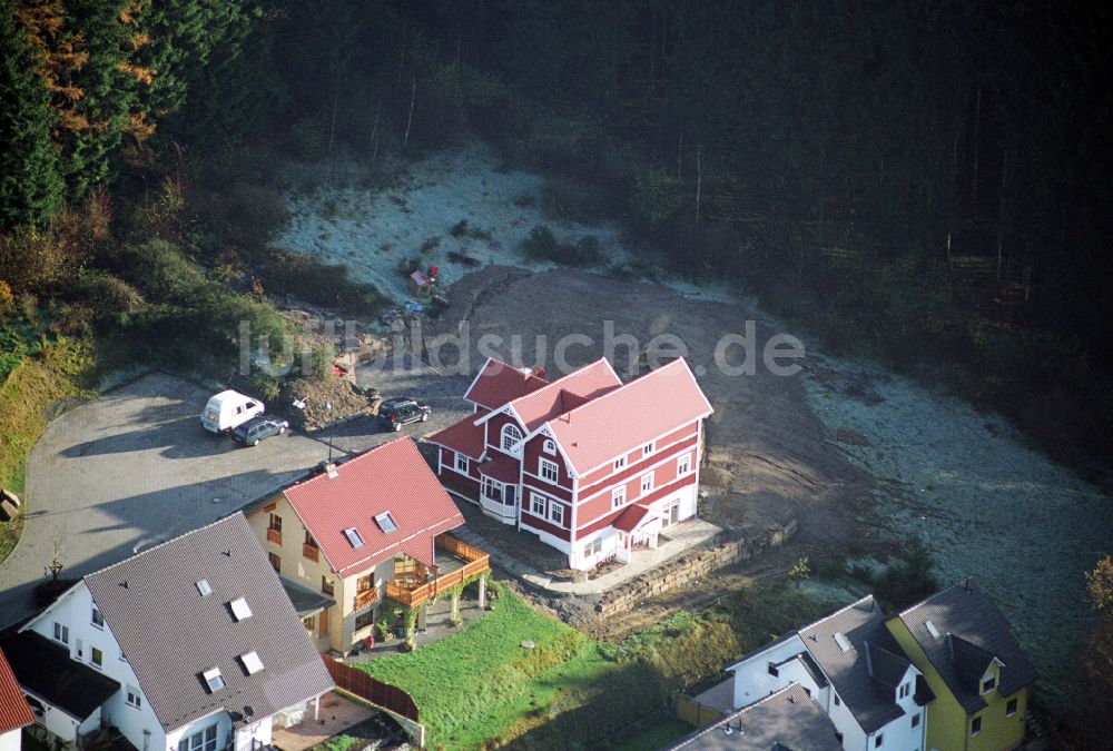 Luftbild Engelskirchen - Musterhaus- Einfamilienhaus in Engelskirchen im Bundesland Nordrhein-Westfalen, Deutschland