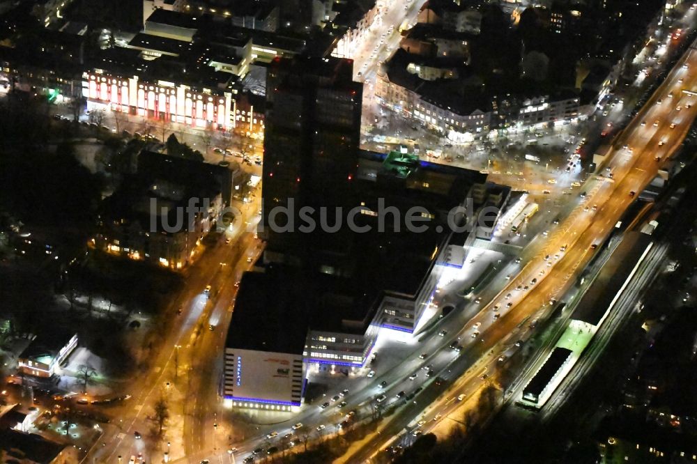 Berlin von oben - Nachluftbild vom Leerstehendem Hochhaus Steglitzer Kreisel in Berlin- Steglitz