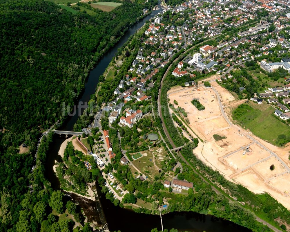 Luftaufnahme Bad Kreuznach - Nahe und Salinental in Bad Kreuznach im Bundesland Rheinland-Pfalz