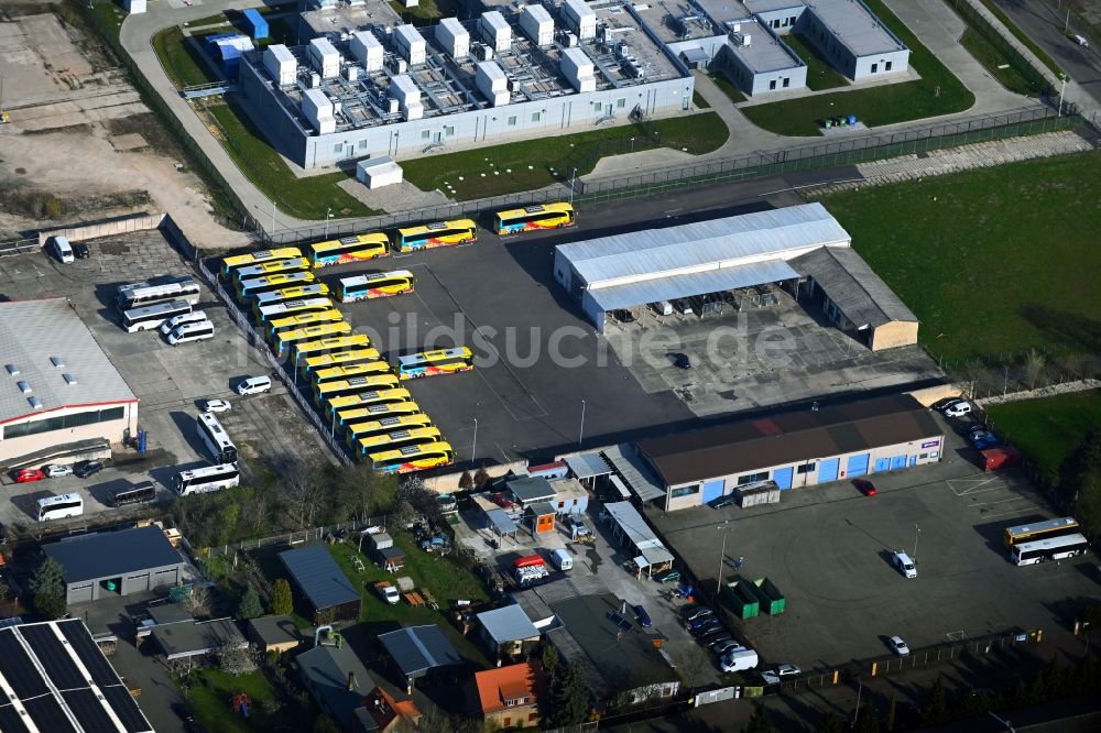 Luftbild Leipzig - Nahverkehrs- und Bus- Depot der Städtischen Verkehrsbetriebe im Ortsteil Neulindenau in Leipzig im Bundesland Sachsen, Deutschland