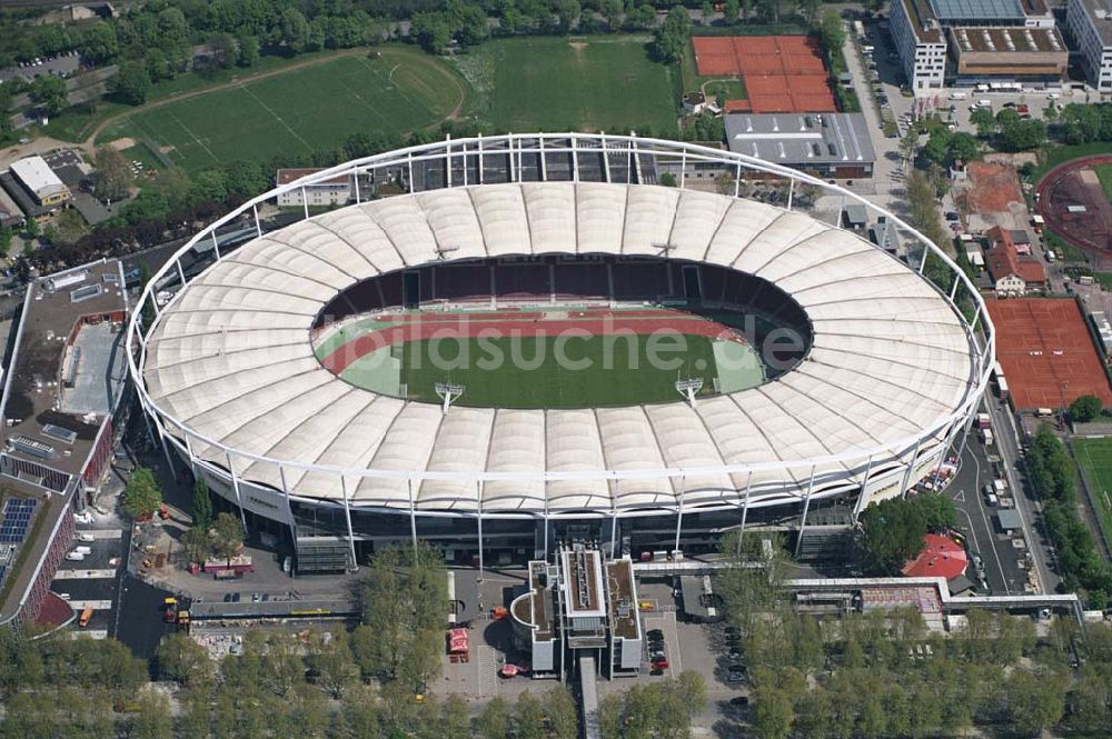 Stuttgart von oben - Namensänderung Gottlieb-Daimler-Stadion in Stuttgart