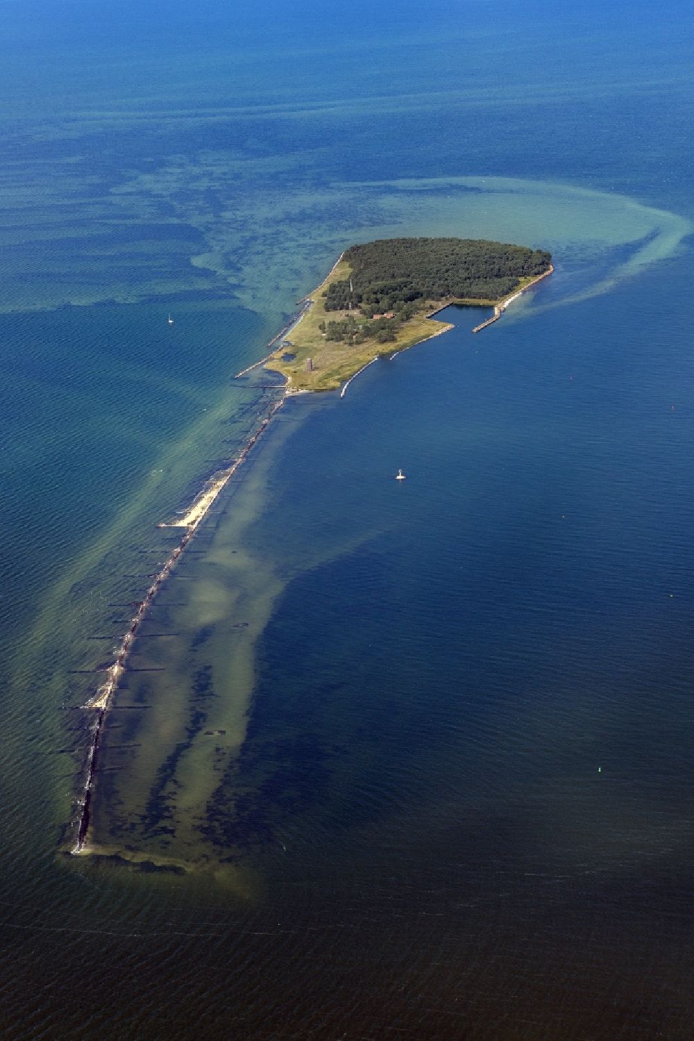 Luftbild Kröslin - Naturschutzgebiet Ostseeinsel Ruden, eine Insel in der Mündung des Peenestroms in Mecklenburg-Vorpommern