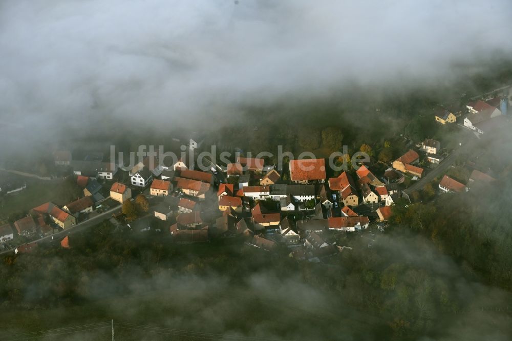 Reiffelbach von oben - Nebel- und Wolken- Schicht in Reiffelbach im Bundesland Rheinland-Pfalz, Deutschland