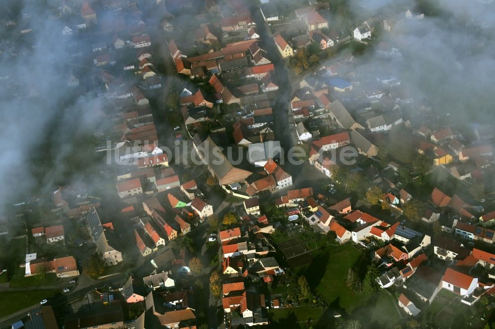 Luftbild Reinsdorf - Nebel- und Wolken- Schicht in Reinsdorf im Bundesland Thüringen, Deutschland
