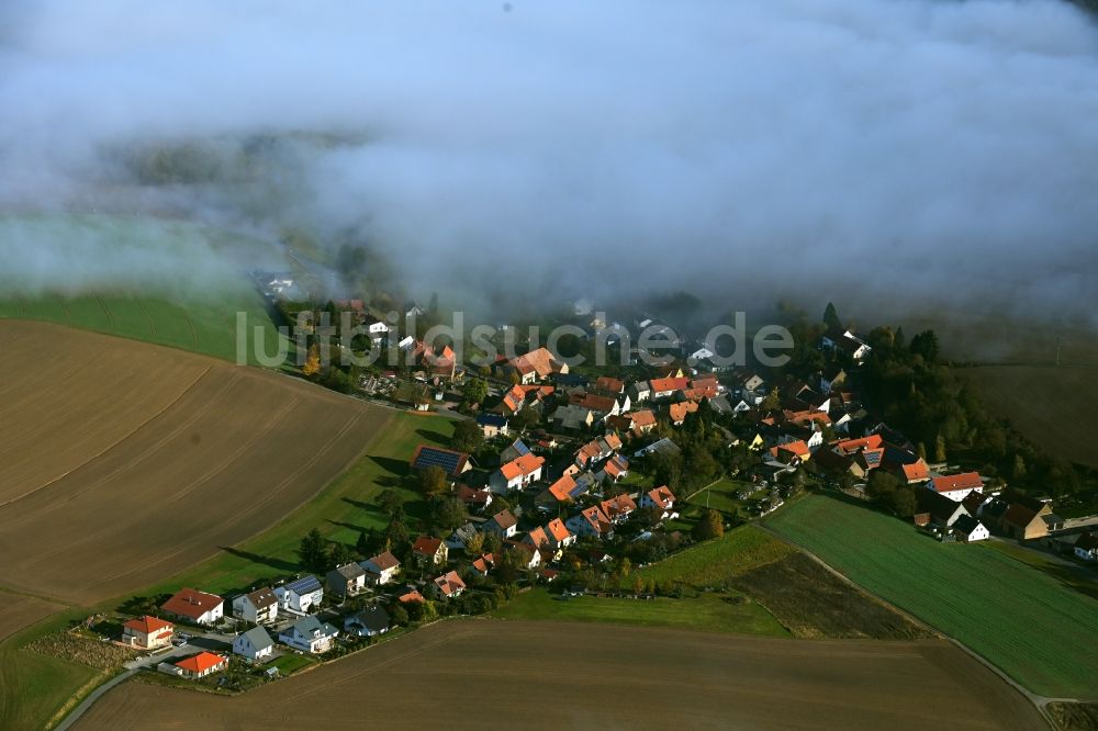 Luftaufnahme Roth - Nebel- und Wolken- Schicht in Roth im Bundesland Rheinland-Pfalz, Deutschland