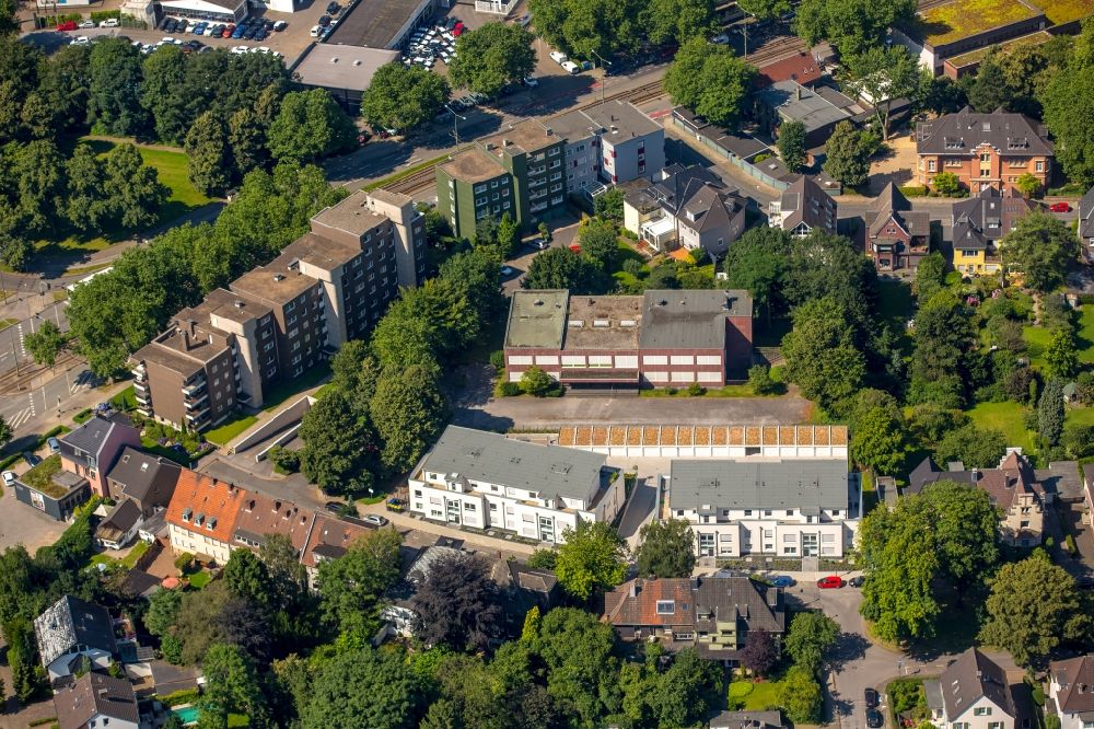 Gelsenkirchen aus der Vogelperspektive: Neubau- Appartementhäuser an der Turmstraße in Gelsenkirchen - Buer im Bundesland Nordrhein-Westfalen