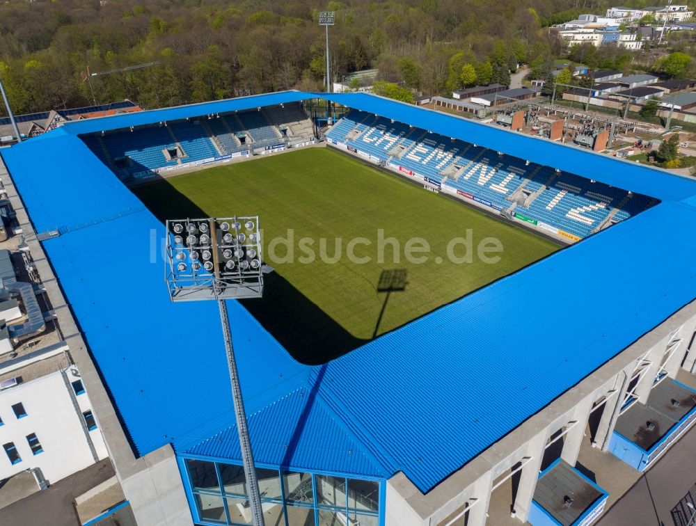 Luftbild Chemnitz - Neubau der ARENA - CFC - Stadion in Chemnitz im Bundesland Sachsen