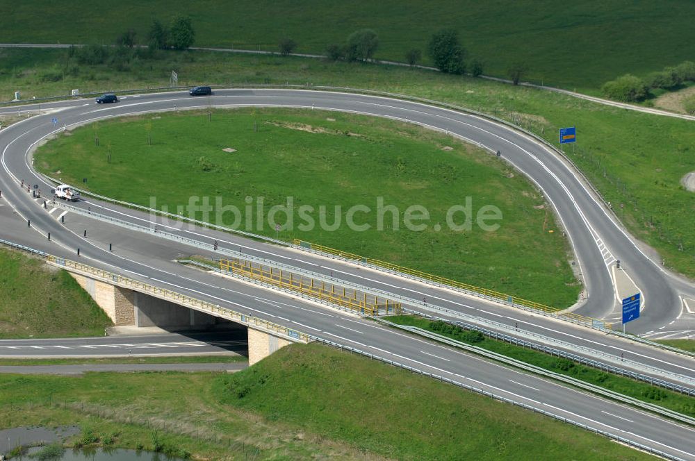 Luftbild Hessisch Lichtenau - Neubau der Autobahn A44 nördlich von Hessisch Lichtenau
