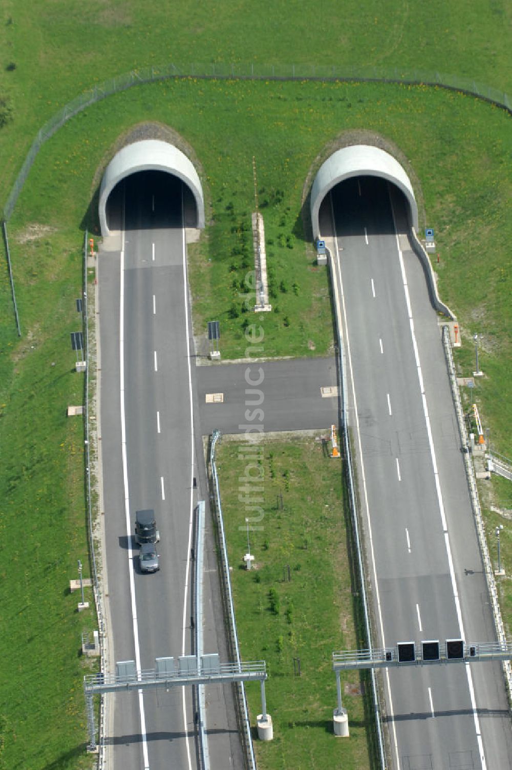 Luftaufnahme Hessisch Lichtenau - Neubau der Autobahn A44 nördlich von Hessisch Lichtenau