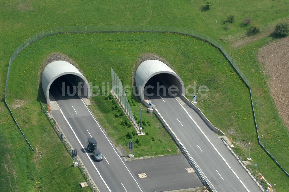 Hessisch Lichtenau aus der Vogelperspektive: Neubau der Autobahn A44 nördlich von Hessisch Lichtenau