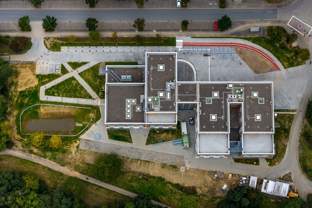 Luftbild Witten - Neubau- Baustelle des Erweiterungsbaus der Universität Witten-Herdecke in Witten im Bundesland Nordrhein-Westfalen, Deutschland