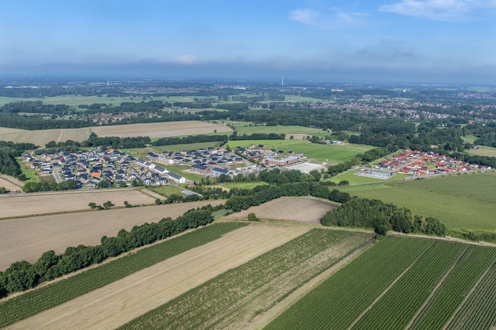 Luftbild Stade - Neubau- Baustelle Heidesiedlung Riensförde in Stade im Bundesland Niedersachsen, Deutschland