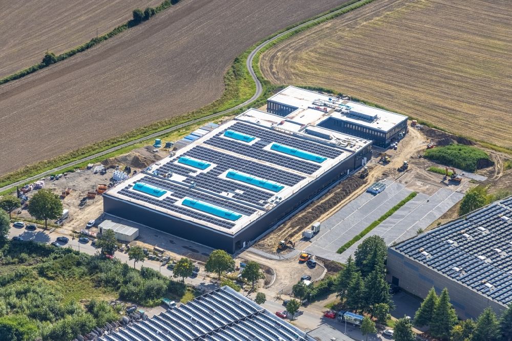 Bochum von oben - Neubau- Baustelle Maschinenfabrik Mönninghoff in Bochum im Bundesland Nordrhein-Westfalen, Deutschland