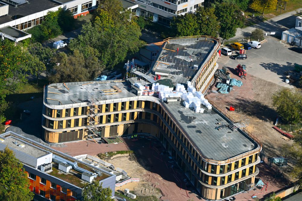 Berlin von oben - Neubau- Baustelle Verwaltungsgebäude der staatlichen Behörde BfS Bundesamt für Strahlenschutz in Berlin, Deutschland