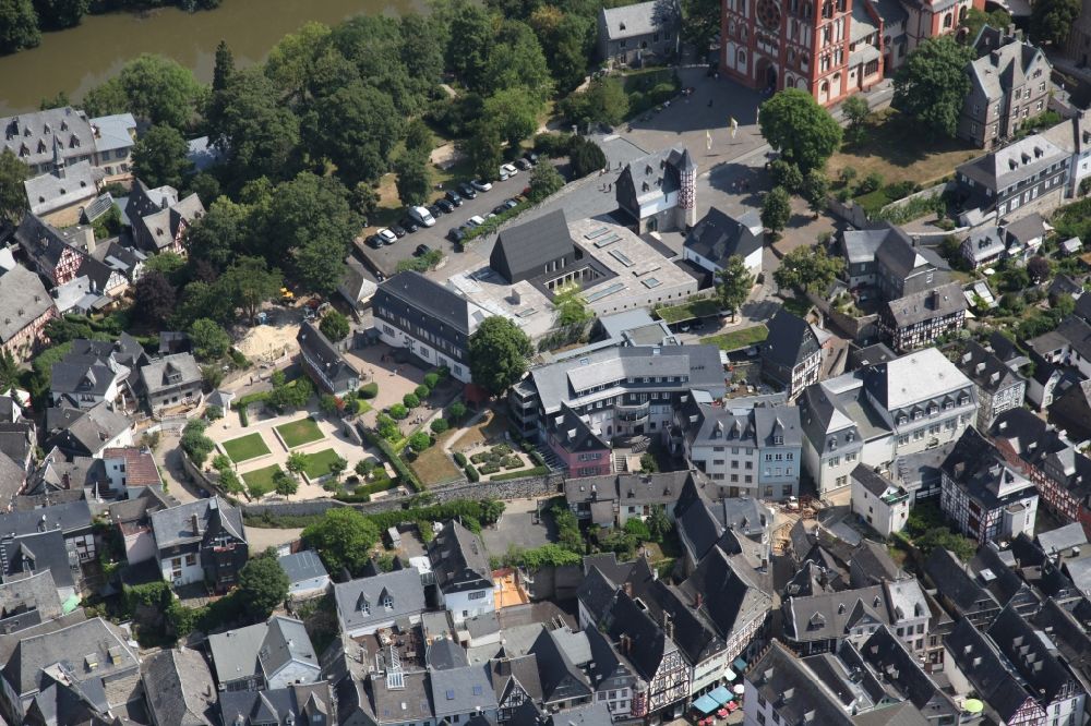 Luftbild Limburg an der Lahn - Neubau der bischöflichen Residenz am Limburger Dom in Limburg im Bundesland Hessen