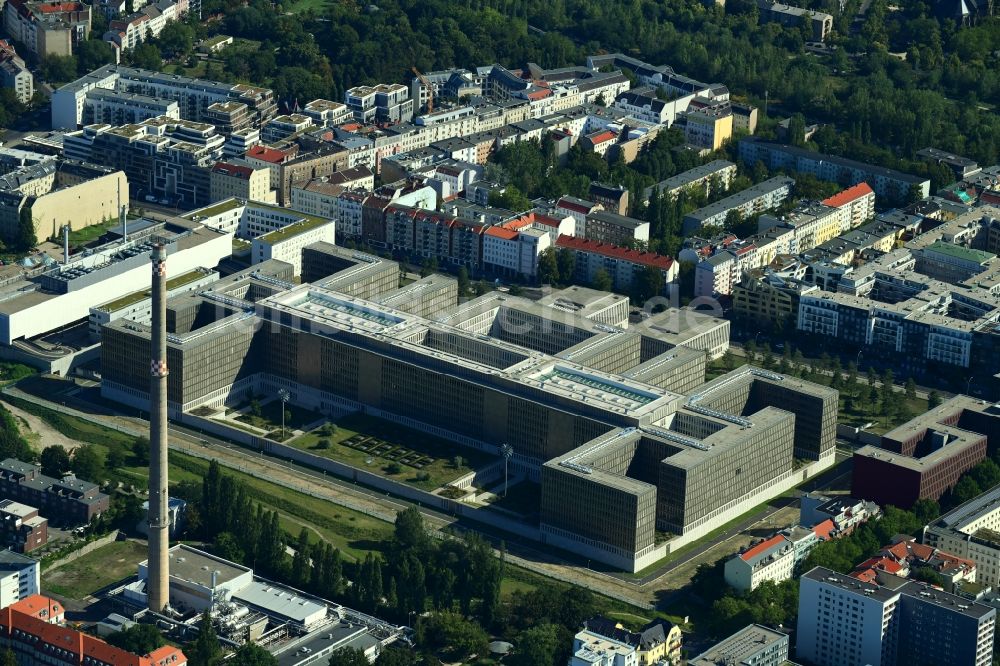 Luftaufnahme Berlin - Neubau der BND-Zentrale in Berlin-Mitte an der Chausseestraße in der Hauptstadt Berlin