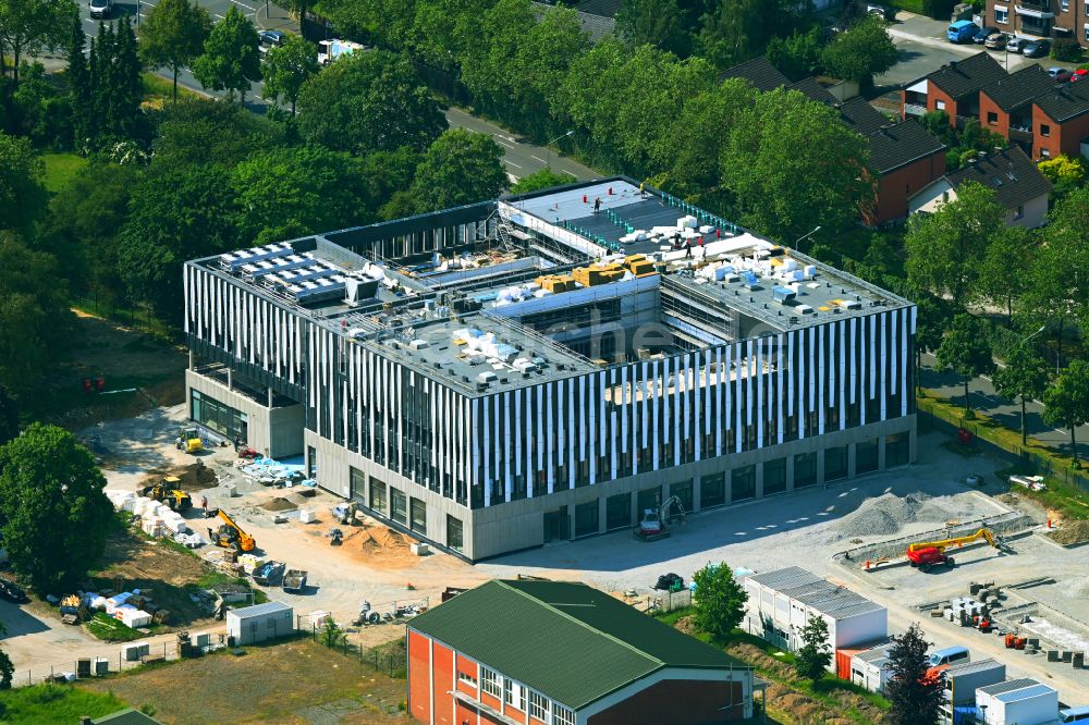 Luftaufnahme Paderborn - Neubau eines Büro- und Geschäftshauses Akzelerator.OWL in Paderborn im Bundesland Nordrhein-Westfalen, Deutschland