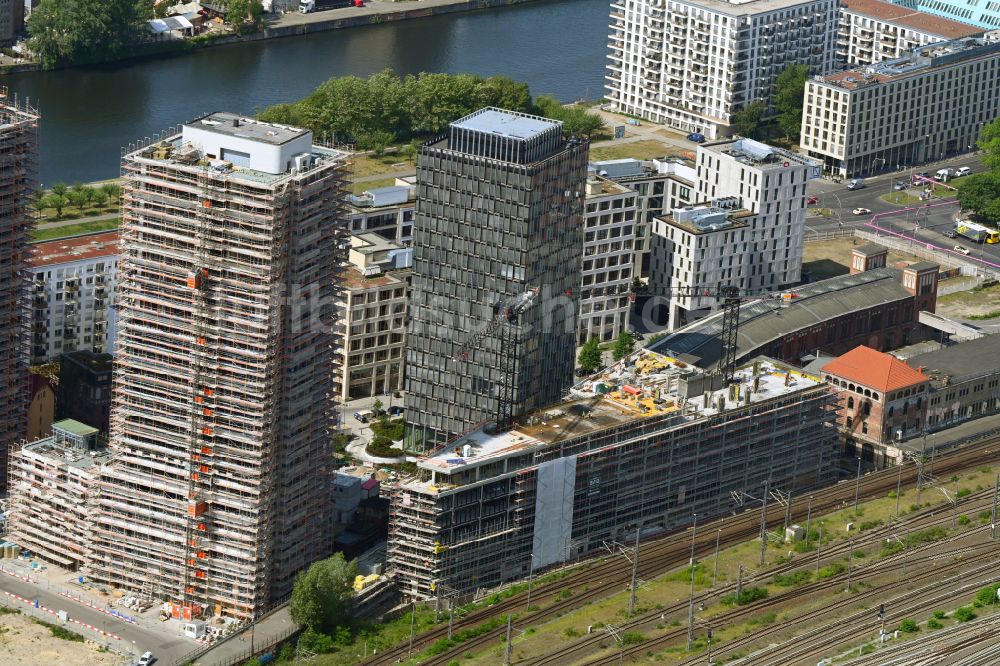 Berlin von oben - Neubau eines Büro- und Geschäftshauses in Berlin, Deutschland