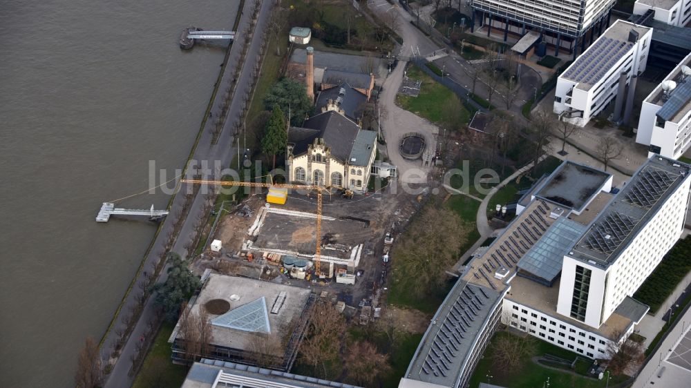 Luftbild Bonn - Neubau des Büro- und Geschäftshauses UN-Campus Bonn in Bonn im Bundesland Nordrhein-Westfalen, Deutschland