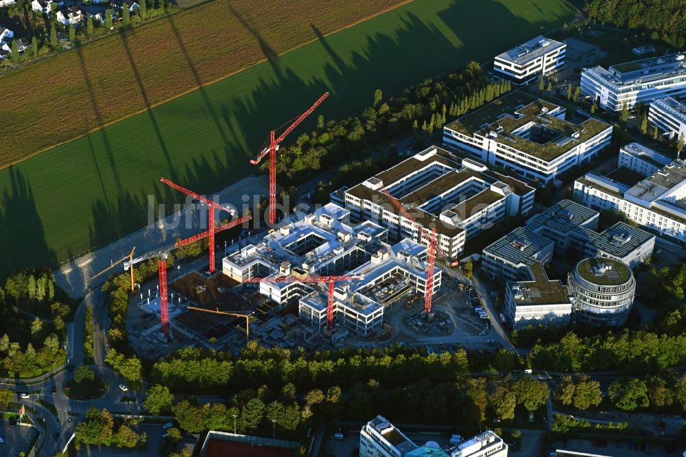 Luftbild Aschheim - Neubau eines Büro- und Geschäftshauses Campus One in Aschheim im Bundesland Bayern, Deutschland