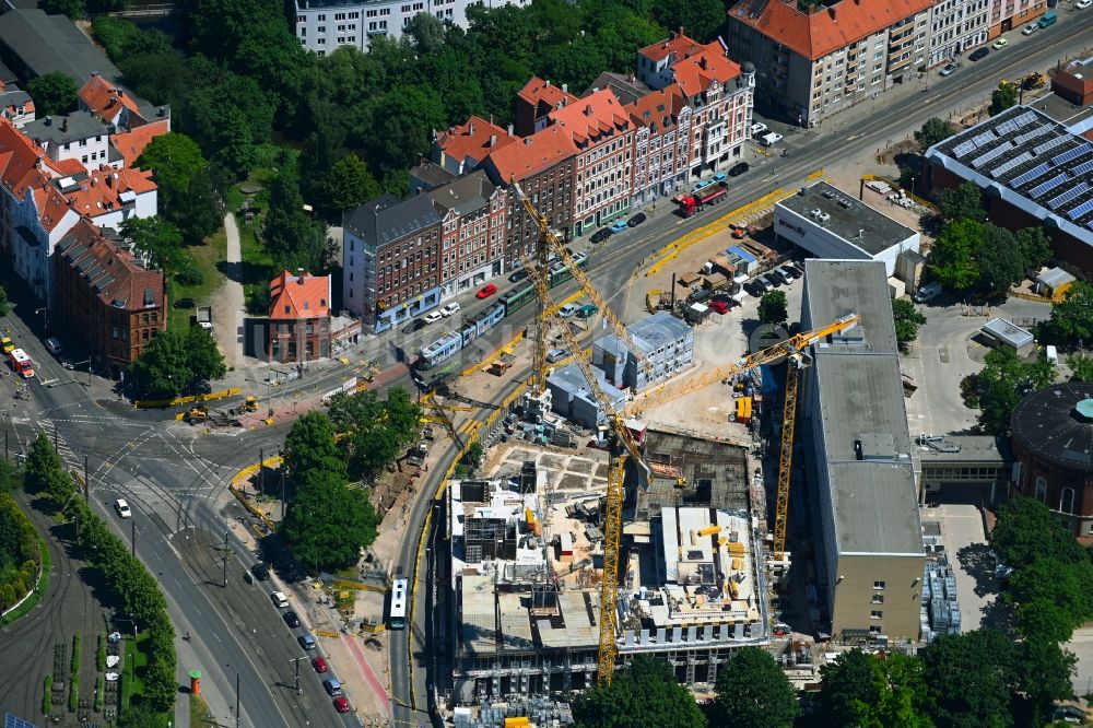 Luftbild Hannover - Neubau eines Büro- und Geschäftshauses der Enercity AG an der Glockseestraße in Hannover im Bundesland Niedersachsen, Deutschland