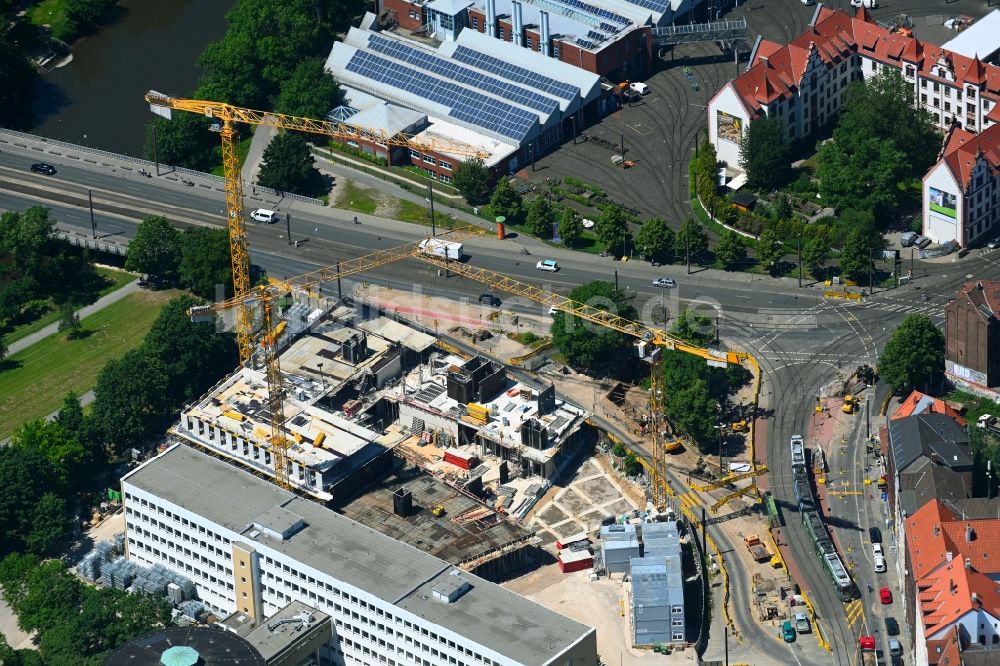 Luftaufnahme Hannover - Neubau eines Büro- und Geschäftshauses der Enercity AG an der Glockseestraße in Hannover im Bundesland Niedersachsen, Deutschland
