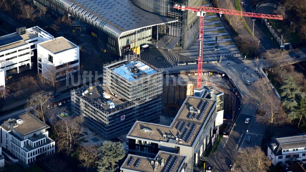 Luftaufnahme Bonn - Neubau eines Büro- und Geschäftshauses Greengate in Gronau in Bonn im Bundesland Nordrhein-Westfalen, Deutschland