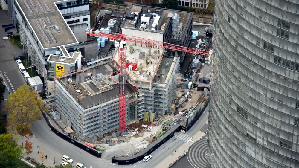 Luftbild Bonn - Neubau eines Büro- und Geschäftshauses Greengate in Gronau in Bonn im Bundesland Nordrhein-Westfalen, Deutschland