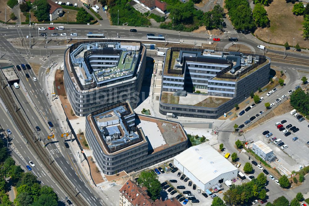 Luftaufnahme Stuttgart - Neubau eines Büro- und Geschäftshauses Leo - Business Campus Stuttgart in Stuttgart im Bundesland Baden-Württemberg, Deutschland