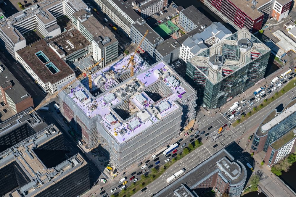 Luftaufnahme Hamburg - Neubau eines Büro- und Geschäftshauses der Olympus Campus in Hamburg, Deutschland