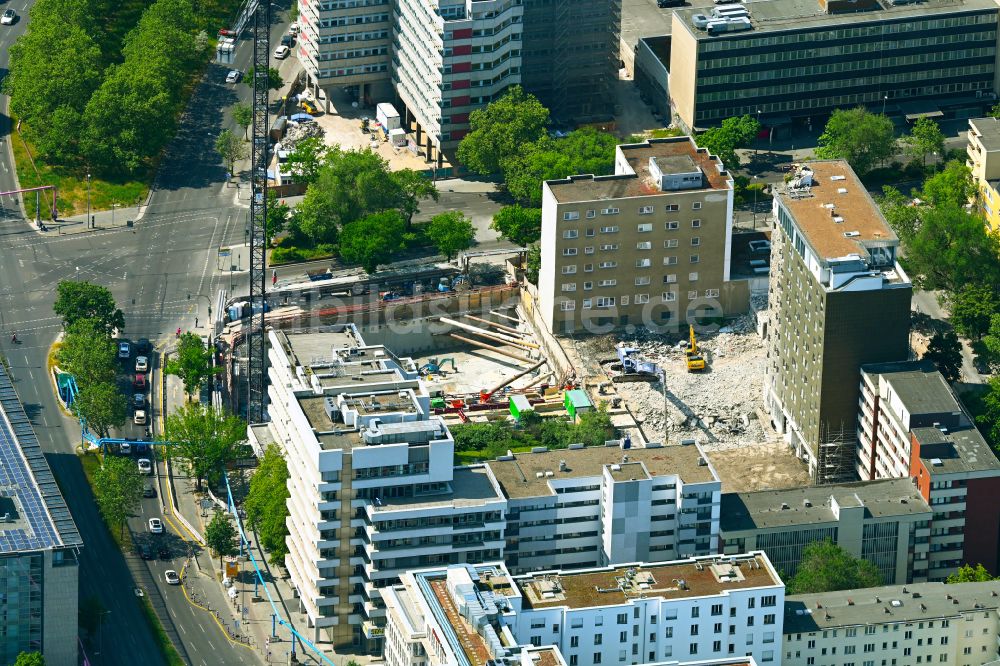 Berlin aus der Vogelperspektive: Neubau eines Büro- und Geschäftshauses im Ortsteil Tiergarten in Berlin, Deutschland