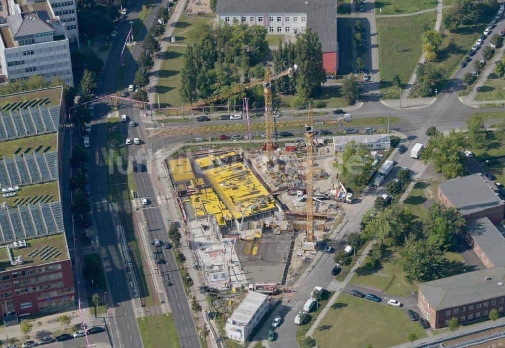 Luftbild Berlin - Neubau eines Büro- und Geschäftshauses Steinbeis-Haus Adlershof in Berlin, Deutschland