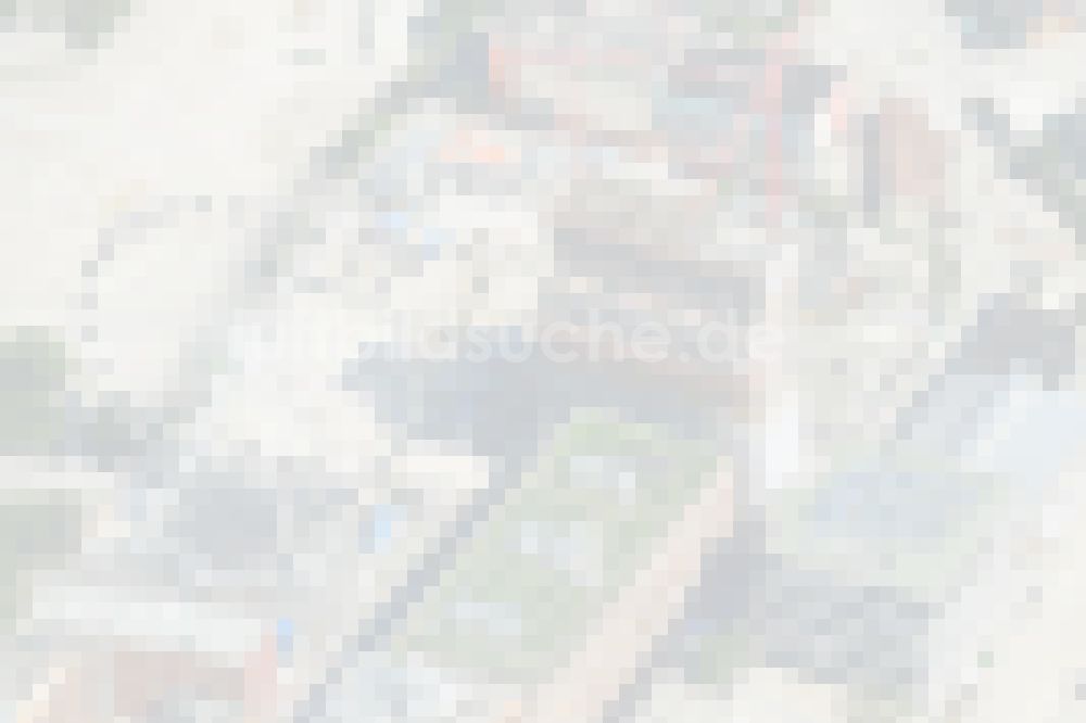 München aus der Vogelperspektive: Neubau eines Büro- und Geschäftshauses WERK4 im Ortsteil Ramersdorf-Perlach in München im Bundesland Bayern, Deutschland