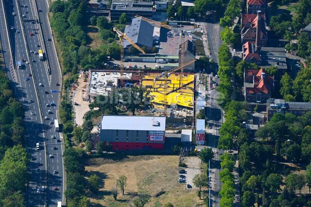 Luftbild Berlin - Neubau eines Büro- und Geschäftshauses Westend Office in Berlin, Deutschland