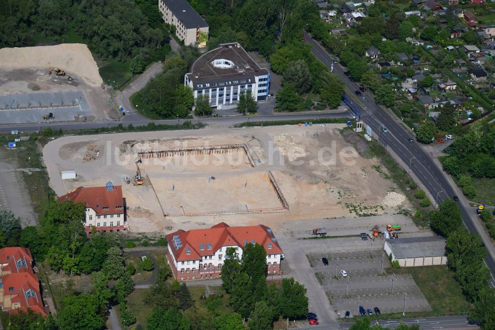 Luftaufnahme Potsdam - Neubau des Bundespolizeipräsidium am Horstweg in Potsdam im Bundesland Brandenburg, Deutschland