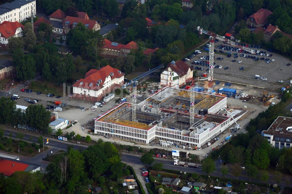 Luftbild Potsdam - Neubau des Bundespolizeipräsidium am Horstweg in Potsdam im Bundesland Brandenburg, Deutschland