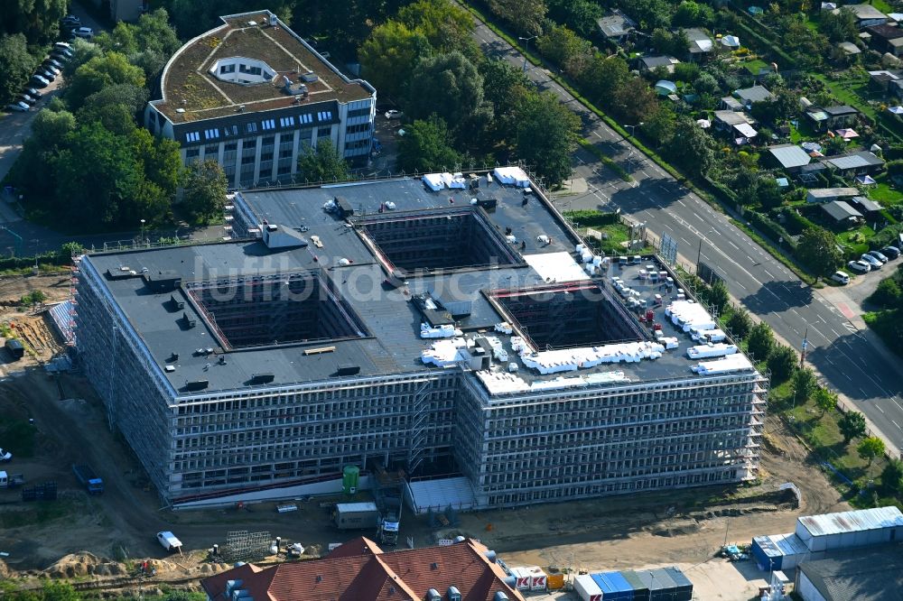 Luftaufnahme Potsdam - Neubau des Bundespolizeipräsidium am Horstweg in Potsdam im Bundesland Brandenburg, Deutschland