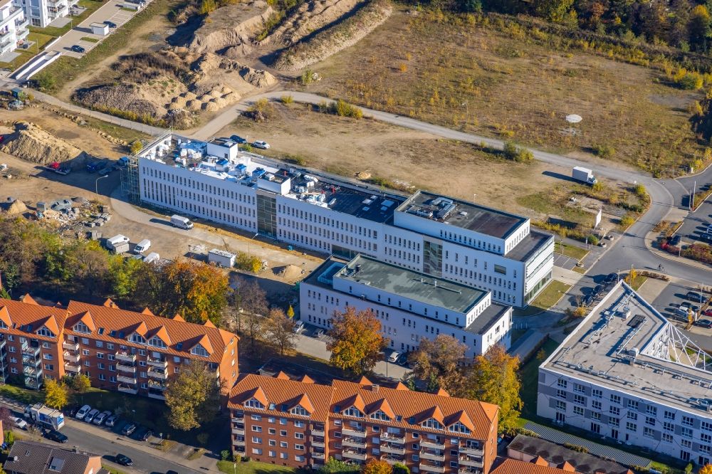 Hamm von oben - Neubau des Campus der Hochschule Hamm-Lippstadt in Hamm im Bundesland Nordrhein-Westfalen