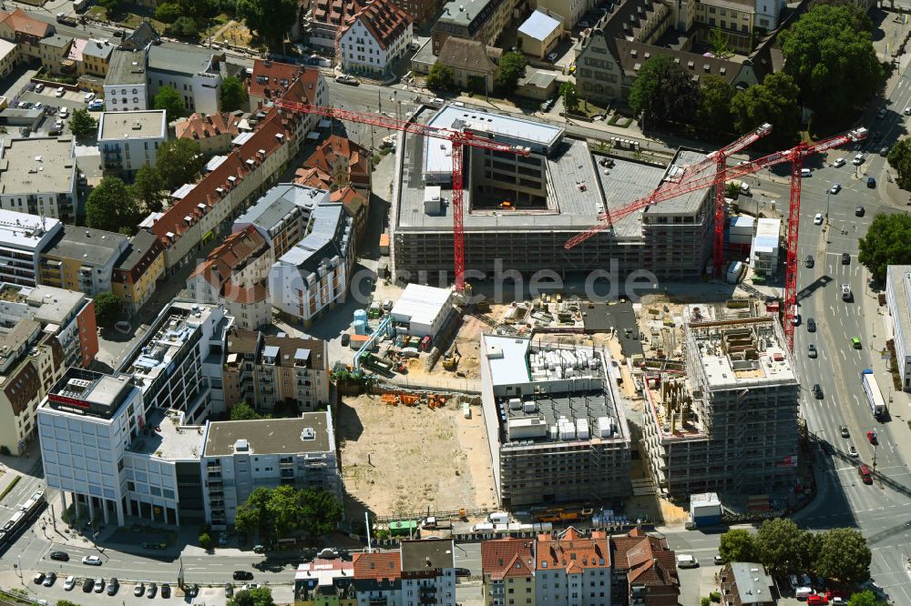 Jena von oben - Neubau des Campus Inselplatz in Jena im Bundesland Thüringen, Deutschland