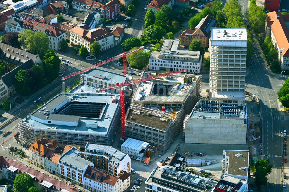 Luftbild Jena - Neubau des Campus Inselplatz in Jena im Bundesland Thüringen, Deutschland