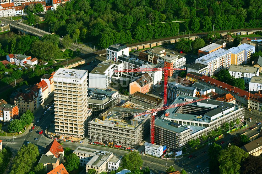 Luftaufnahme Jena - Neubau des Campus Inselplatz in Jena im Bundesland Thüringen, Deutschland