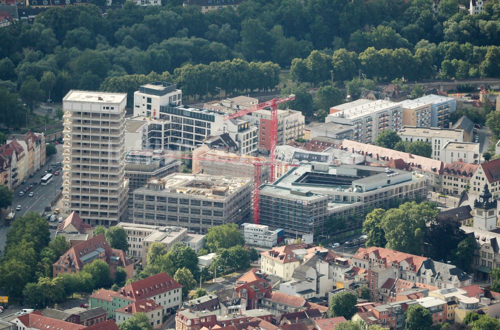 Luftaufnahme Jena - Neubau des Campus Inselplatz in Jena im Bundesland Thüringen, Deutschland