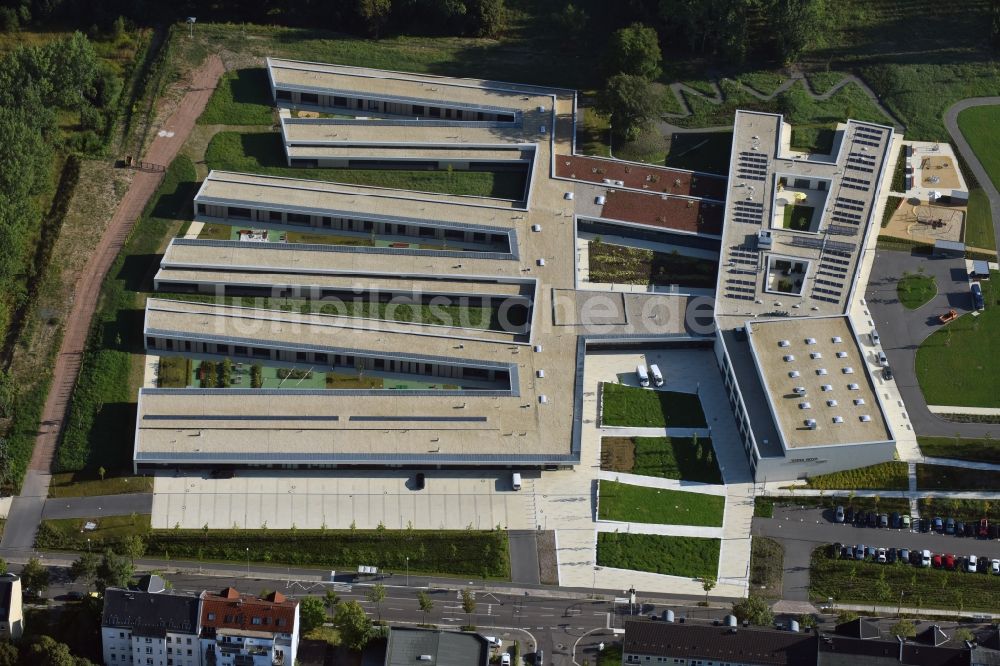 Chemnitz aus der Vogelperspektive: Neubau der Chemnitzer Körperbehindertenschule in Chemnitz im Bundesland Sachsen