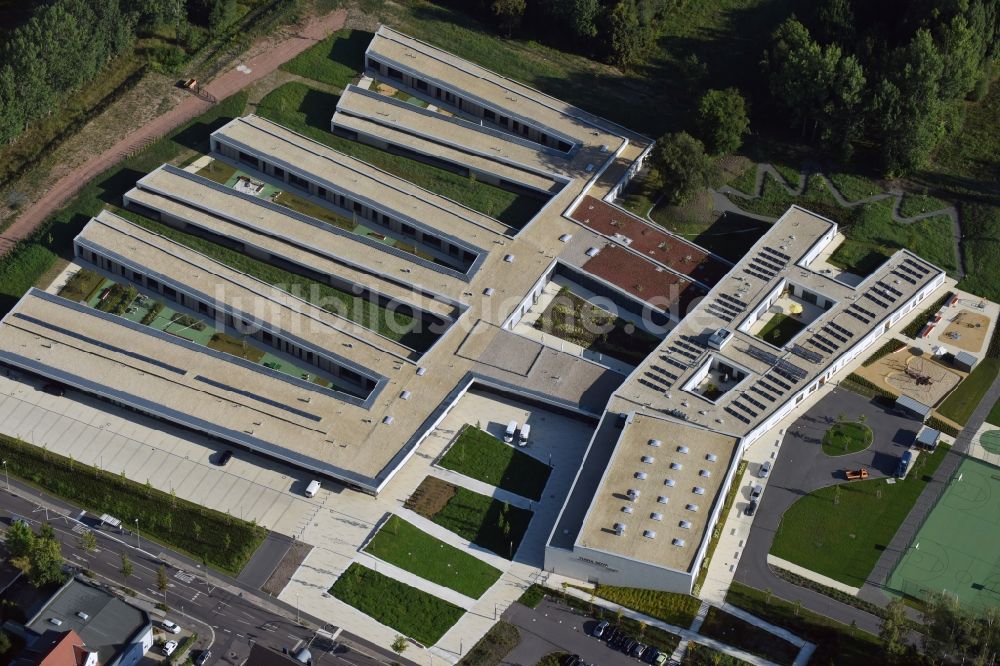 Luftbild Chemnitz - Neubau der Chemnitzer Körperbehindertenschule in Chemnitz im Bundesland Sachsen