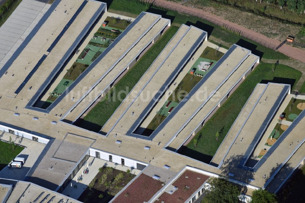 Luftaufnahme Chemnitz - Neubau der Chemnitzer Körperbehindertenschule in Chemnitz im Bundesland Sachsen