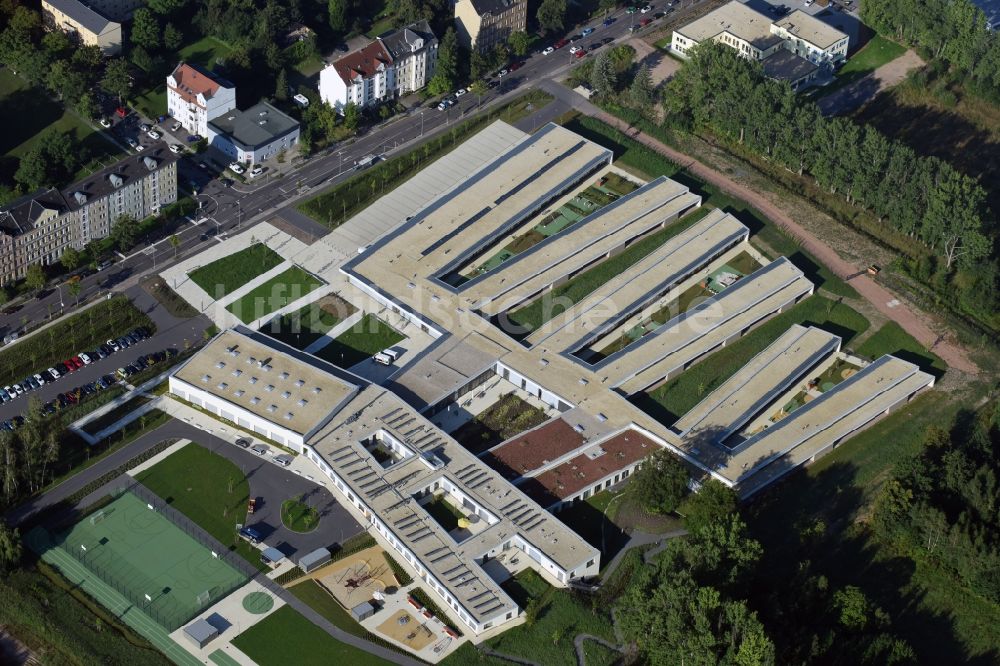 Chemnitz von oben - Neubau der Chemnitzer Körperbehindertenschule in Chemnitz im Bundesland Sachsen