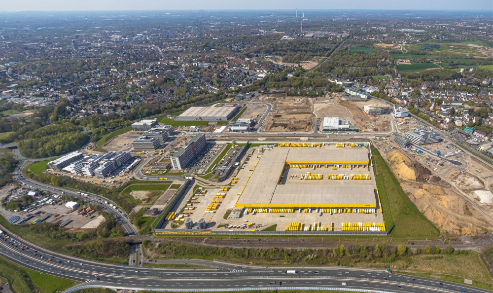 Luftaufnahme Bochum - Neubau DHL Logistikzentrum auf dem Gelände des Entwicklungsgebiet MARK 517 in Bochum im Bundesland Nordrhein-Westfalen, Deutschland